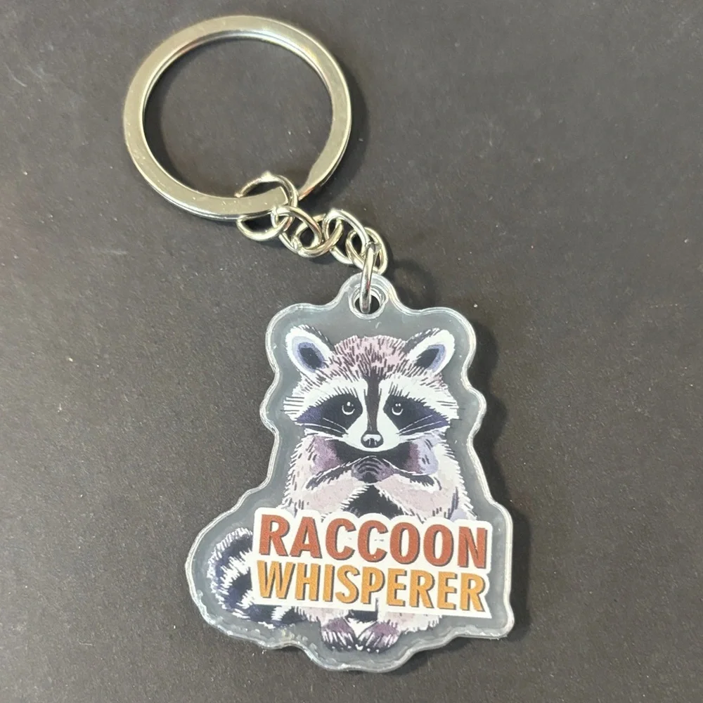 🔥RACCOON EMOTIONAL SUPPORT KEYCHAIN (WHISPERER)